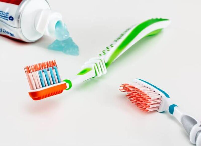 Toothpaste and toothbrush